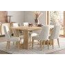 Cara Oak Large 200-245cm Extending Dining Table Set + 6 Luna Dining Chairs in Beige Cara Oak Large 200-245cm Extending Dining Table Set + 6 Luna Dining Chairs in Beige