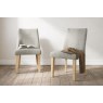 Luna Fabric Dining Chair in Beige (Pair)