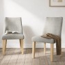 Luna Fabric Dining Chair in Beige (Pair) Luna Fabric Dining Chair in Beige (Pair)