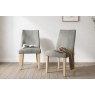 Luna Fabric Dining Chair in Grey (Pair) Luna Fabric Dining Chair in Grey (Pair)