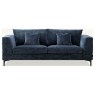 Lenox 3 Seater Sofa in Aegean Blue Velvet Lenox 3 Seater Sofa in Aegean Blue Velvet