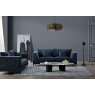 Lenox 3 Seater Sofa in Aegean Blue Velvet