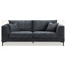 Lenox 3 Seater Sofa in Steel Grey Velvet Lenox 3 Seater Sofa in Steel Grey Velvet