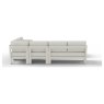 Sofia 6 Seater Luxury Corner Sofa Set in Taupe Aluminium & Slat Tables Sofia 6 Seater Luxury Corner Sofa Set in Taupe Aluminium & Slat Tables