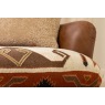 Tetrad Heritage Dakota Patterned Midi 2 Seater Sofa in Saddler and Mohican Leather Fabric Mix Tetrad Heritage Dakota Patterned Midi 2 Seater Sofa in Saddler and Mohican Leather Fabric Mix