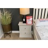Ex-Display St Austell - Burgundy Painted 2 Drawer Bedside Table