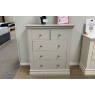 Ex-Display St Austell - Burgundy Painted 2 Over 3 Chest of Drawers