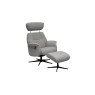 Murcia Swivel Recliner Chair & Footstool in Desert Sand Murcia Swivel Recliner Chair & Footstool in Desert Sand