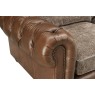 Ex-Display Atlantis 2 Seater Sofa - Leather Fabric Mix - Formal Back Ex-Display Atlantis 2 Seater Sofa - Leather Fabric Mix - Formal Back