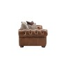 Ex-Display Atlantis 2 Seater Sofa - Leather Fabric Mix - Formal Back Ex-Display Atlantis 2 Seater Sofa - Leather Fabric Mix - Formal Back