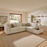 Toronto Fabric Large Corner Sofa Group with Wooden Stool Toronto Fabric Large Corner Sofa Group with Wooden Stool