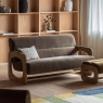 Gallery Direct Marco 3 Seater Sofa in Verona Sepia Gallery Direct Marco 3 Seater Sofa in Verona Sepia
