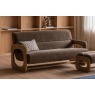 Gallery Direct Marco 3 Seater Sofa in Verona Sepia