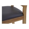 Salisbury Waxed Premium Oak Bar Stool with Seat Pad (Pair) Salisbury Waxed Premium Oak Bar Stool with Seat Pad (Pair)