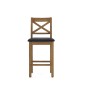 Salisbury Waxed Premium Oak Bar Stool with Seat Pad (Pair) Salisbury Waxed Premium Oak Bar Stool with Seat Pad (Pair)