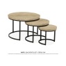 Hugo 3-Piece Coffee Nest of Tables Set Hugo 3-Piece Coffee Nest of Tables Set