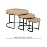 Hugo 3-Piece Coffee Nest of Tables Set Hugo 3-Piece Coffee Nest of Tables Set