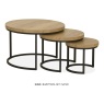 Hugo 3-Piece Coffee Nest of Tables Set Hugo 3-Piece Coffee Nest of Tables Set