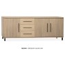 Medway Blond Oak Lamulux 240cm Wide Sideboard Medway Blond Oak Lamulux 240cm Wide Sideboard