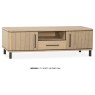 Medway Blond Oak Lamulux 160cm Large TV Unit Medway Blond Oak Lamulux 160cm Large TV Unit