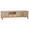 Medway Blond Oak Lamulux 210cm Wide TV Unit Medway Blond Oak Lamulux 210cm Wide TV Unit