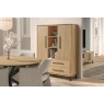 Medway Blond Oak Lamulux Wall Cabinet Display Cabinet