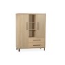 Medway Blond Oak Lamulux Wall Cabinet Display Cabinet
