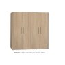 Midnight Lamulux Wood-Effect 4 Door Wardrobe