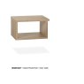 Midnight Lamulux Wood-Effect Open Bedside Table Midnight Lamulux Wood-Effect Open Bedside Table