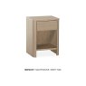Medway Lamulux Wood-Effect 1 Drawer Bedside Table Medway Lamulux Wood-Effect 1 Drawer Bedside Table