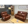 Ex-Display Redruth - La-Z-Boy Winchester Leather 2 Seater Sofa & Power Recliner Chair
