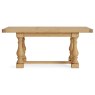 Normandy Chunky Country Oak Small Ext 140-185cm Trestle Dining Table Normandy Chunky Country Oak Small Ext 140-185cm Trestle Dining Table