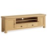 Normandy Chunky Country Oak 218cm Large TV Media Unit Normandy Chunky Country Oak 218cm Large TV Media Unit