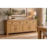 Normandy Chunky Country Oak 4 Door 4 Drawer Extra Large Sideboard