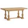 Normandy Chunky Country Oak Small Ext 140-185cm Trestle Dining Table Set & 4 Chairs Normandy Chunky Country Oak Small Ext 140-185cm Trestle Dining Table Set & 4 Chairs