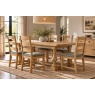 Normandy Chunky Country Oak Large Ext 200-245cm Trestle Dining Table Set & 6 Chairs Normandy Chunky Country Oak Large Ext 200-245cm Trestle Dining Table Set & 6 Chairs