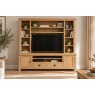 Normandy Chunky Country Oak Extra Large TV Storage Combination Unit (Top + Base)