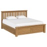Salisbury Waxed Premium Oak Gas Lift Ottoman Storage Bedframe Salisbury Waxed Premium Oak Gas Lift Ottoman Storage Bedframe