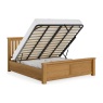 Salisbury Waxed Premium Oak Gas Lift Ottoman Storage Bedframe Salisbury Waxed Premium Oak Gas Lift Ottoman Storage Bedframe