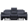 Ellena Marble Grey 3 Seater Recliner Sofa with Table Ellena Marble Grey 3 Seater Recliner Sofa with Table