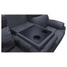 Ellena Marble Grey 3 Seater Recliner Sofa with Table Ellena Marble Grey 3 Seater Recliner Sofa with Table