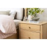 Willow Solid Oak Nordic 2 Drawer Bedside Table Willow Solid Oak Nordic 2 Drawer Bedside Table