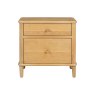 Willow Solid Oak Nordic 2 Drawer Bedside Table Willow Solid Oak Nordic 2 Drawer Bedside Table