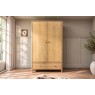 Willow Solid Oak Nordic Double Wardrobe Willow Solid Oak Nordic Double Wardrobe