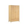 Willow Solid Oak Nordic Double Wardrobe Willow Solid Oak Nordic Double Wardrobe