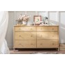 Willow Solid Oak Nordic 6 Drawer Wide Chest of Drawers Willow Solid Oak Nordic 6 Drawer Wide Chest of Drawers
