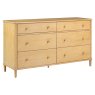 Willow Solid Oak Nordic 6 Drawer Wide Chest of Drawers Willow Solid Oak Nordic 6 Drawer Wide Chest of Drawers