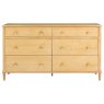 Willow Solid Oak Nordic 6 Drawer Wide Chest of Drawers Willow Solid Oak Nordic 6 Drawer Wide Chest of Drawers