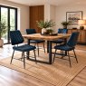 Dalton Quilted Blue Dining Chairs (Set of 4) Dalton Quilted Blue Dining Chairs (Set of 4)