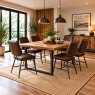 Dalton Quilted Brown Dining Chairs (Set of 6) Dalton Quilted Brown Dining Chairs (Set of 6)